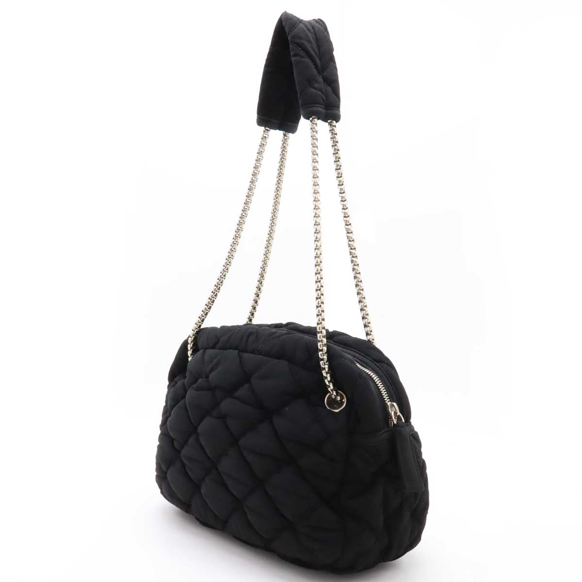 Chanel Cotton Jersey Bubble Quilt 2way Shoulder Bag Classic Flap