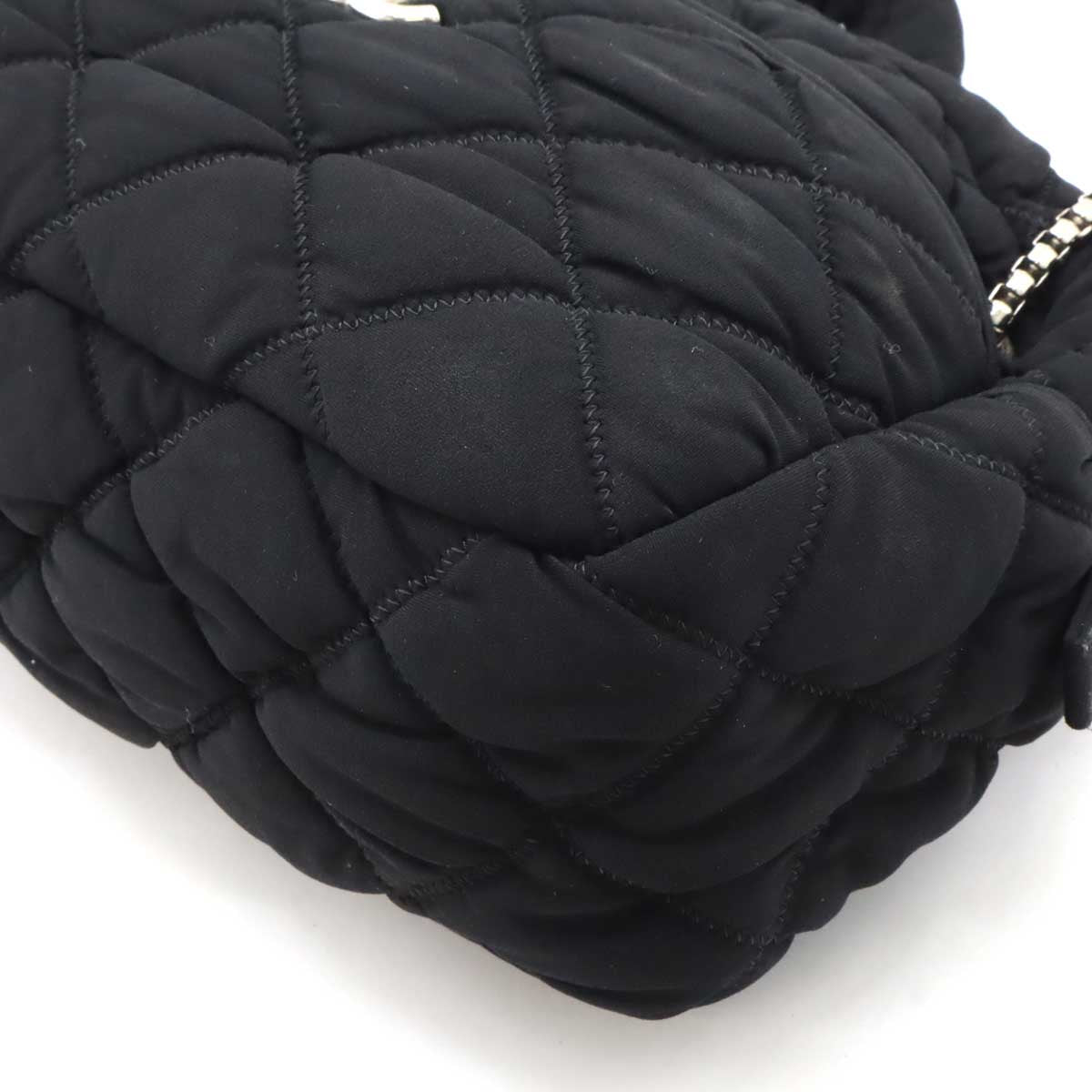 Chanel Cotton Jersey Bubble Quilt 2way Shoulder Bag Classic Flap