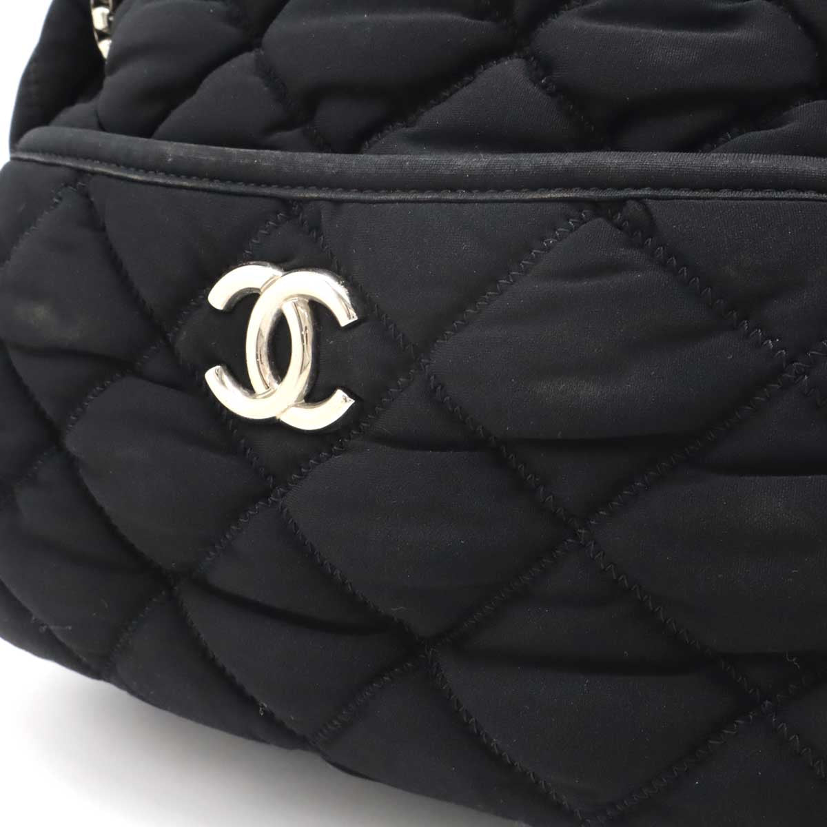 Chanel Cotton Jersey Bubble Quilt 2way Shoulder Bag Classic Flap