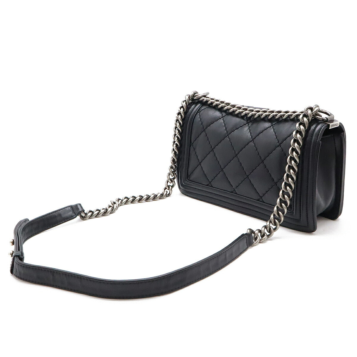 Chanel Leather Boy Chanel Chain Shoulder Bag