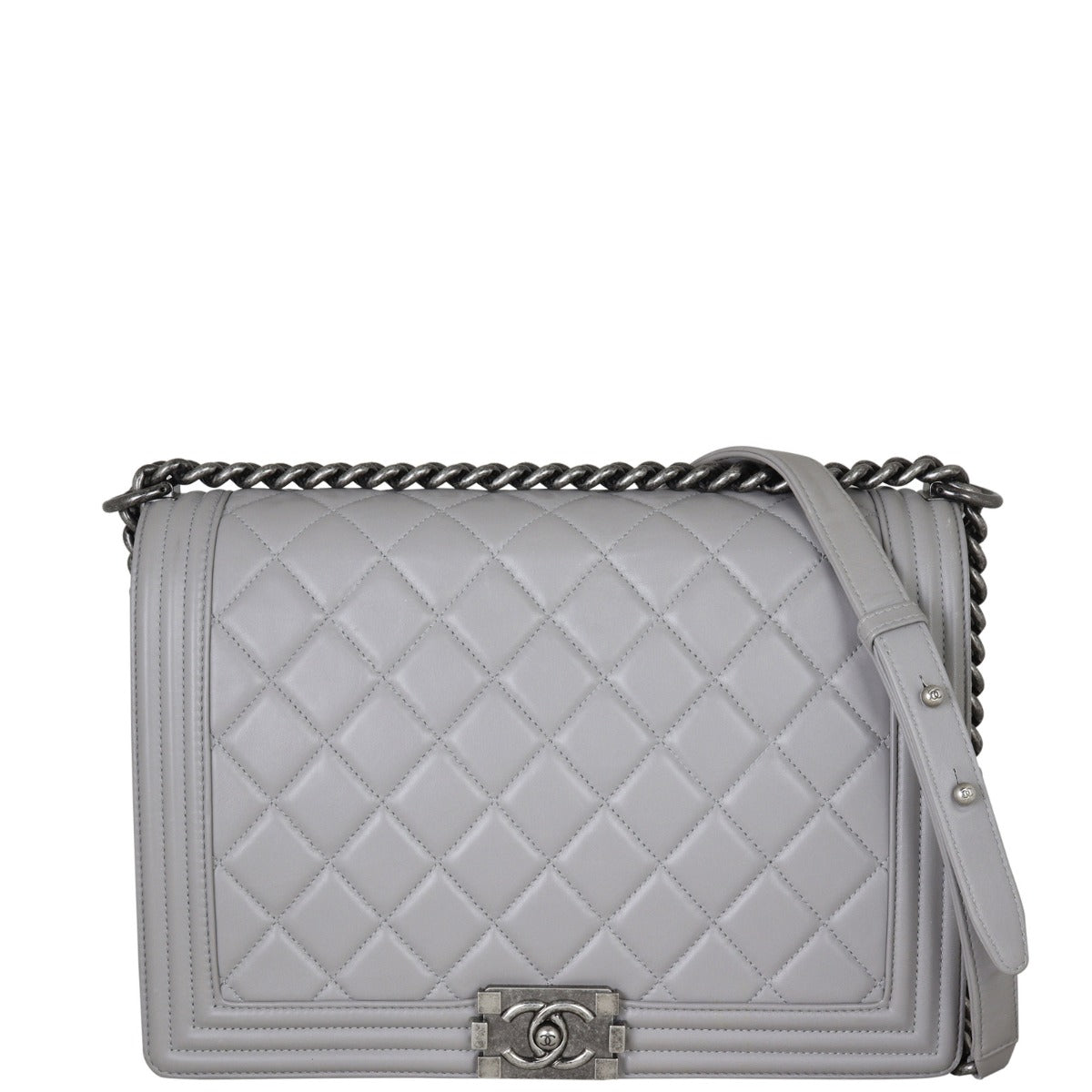 Chanel Boy Large | Grey
