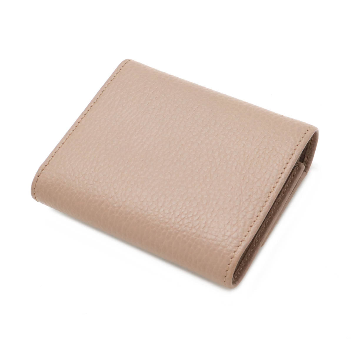 Gucci Leather GG Marmont Tri-fold Wallet Pink Beige 546584