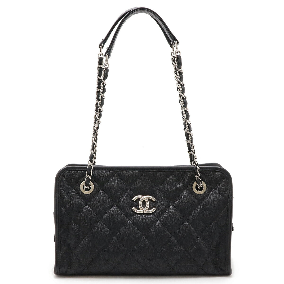 Chanel Caviar Matelasse Coco Mark Shoulder Bag Classic Flap