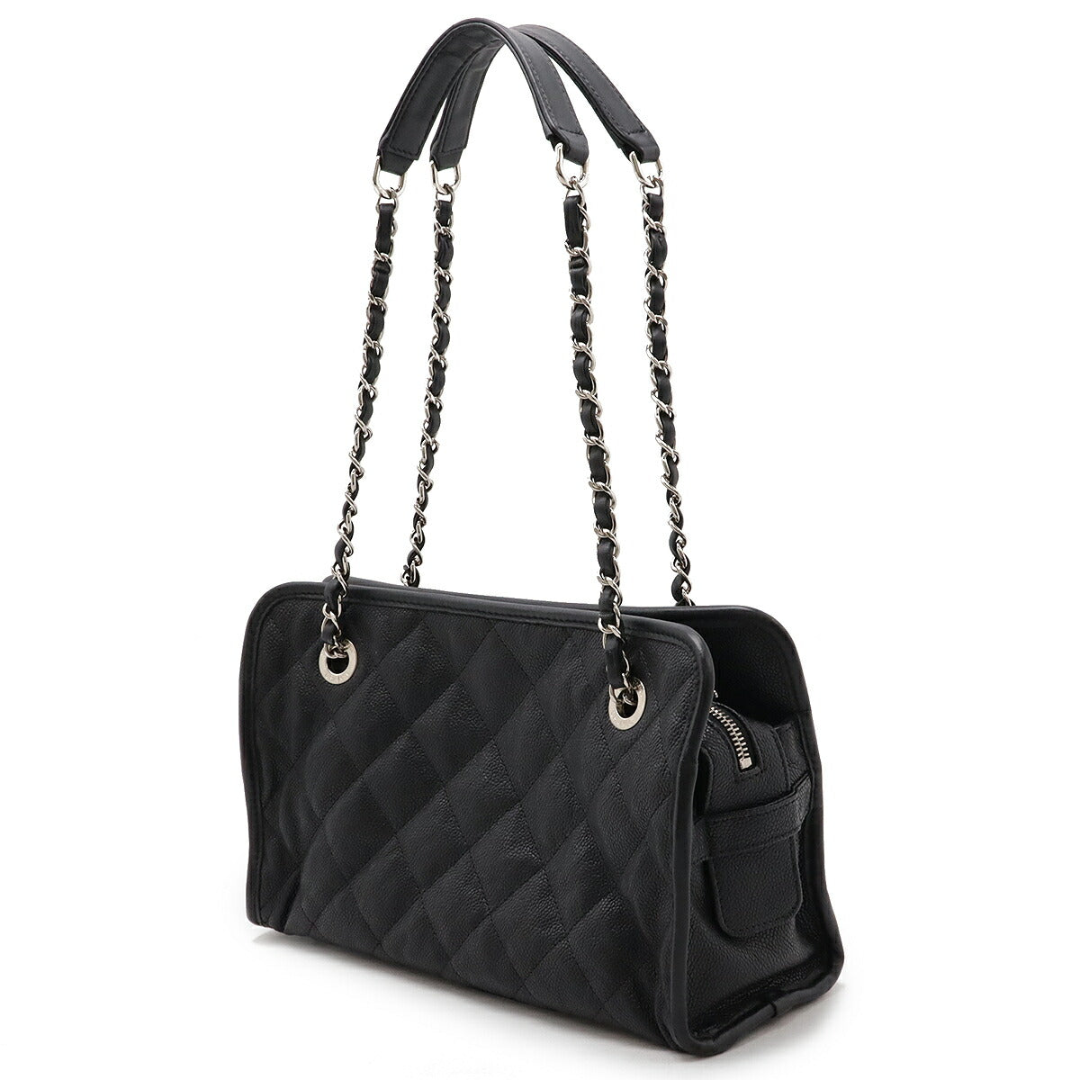 Chanel Caviar Matelasse Coco Mark Shoulder Bag Classic Flap