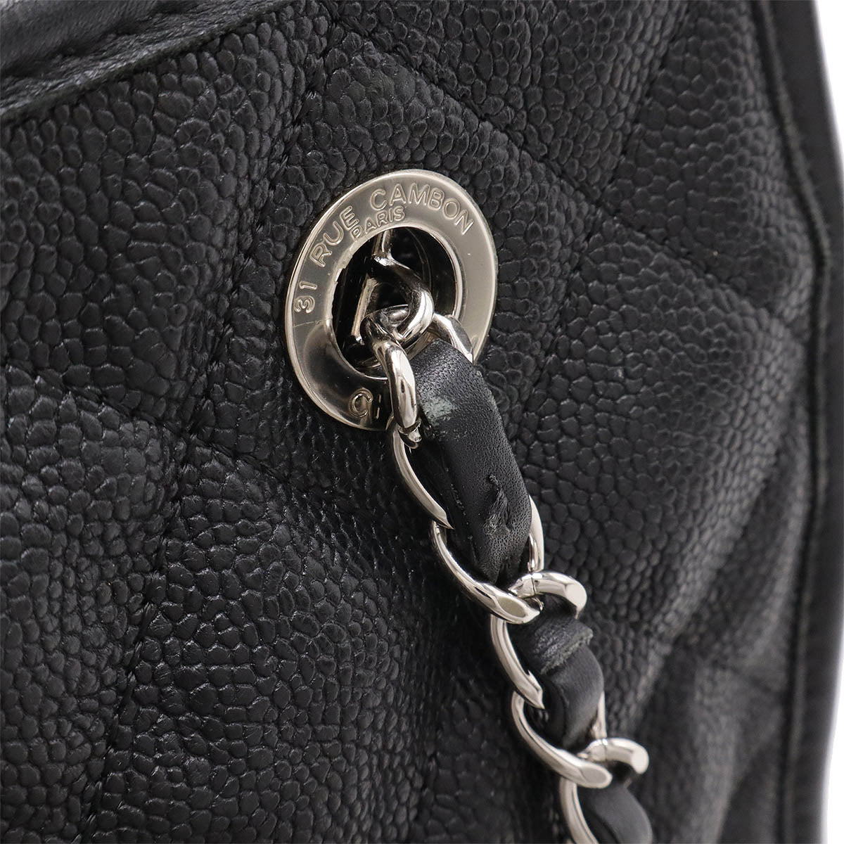Chanel Caviar Matelasse Coco Mark Shoulder Bag Classic Flap