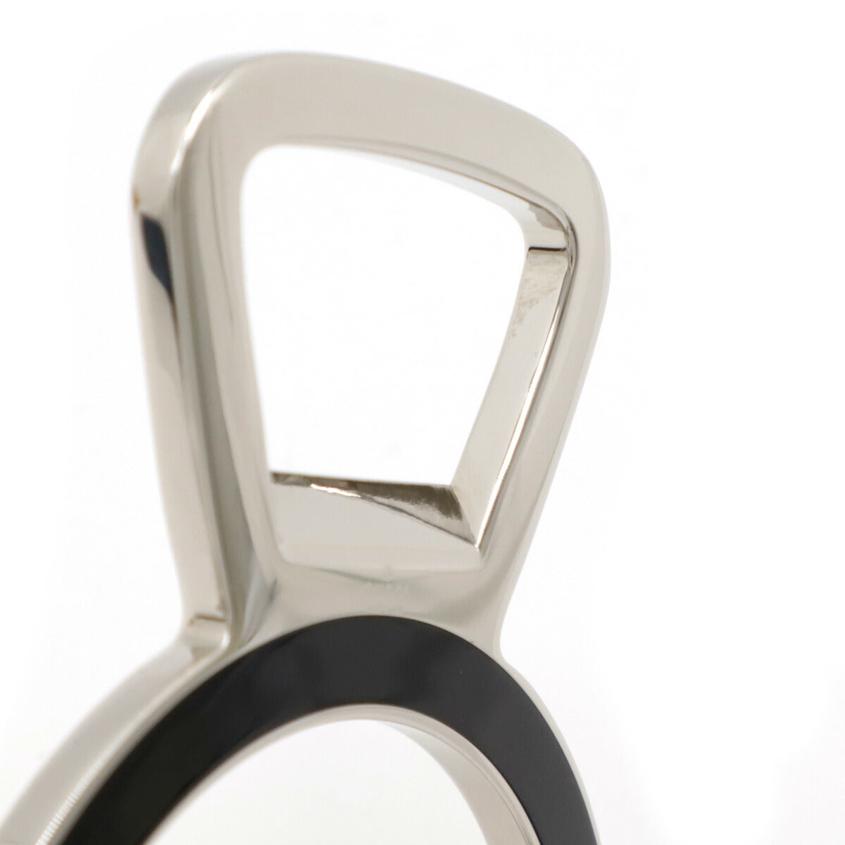 Gucci Metal Enamel G Mark Bottle Opener Silver Black Ivory Bottle Opener