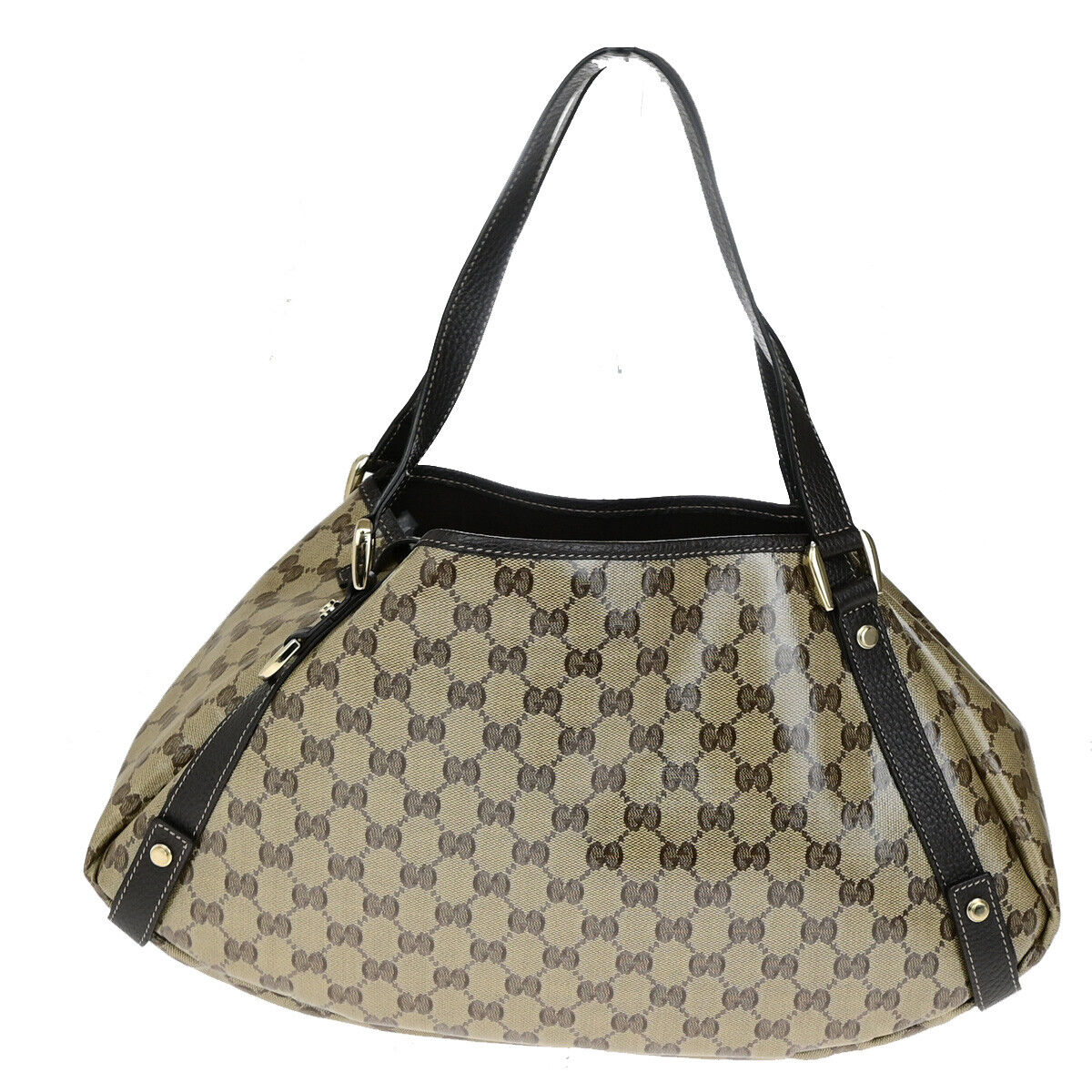 Gucci Pelham Shoulder Bag Coated Canvas Brown Canvas Shoulder Bag Bag ( )