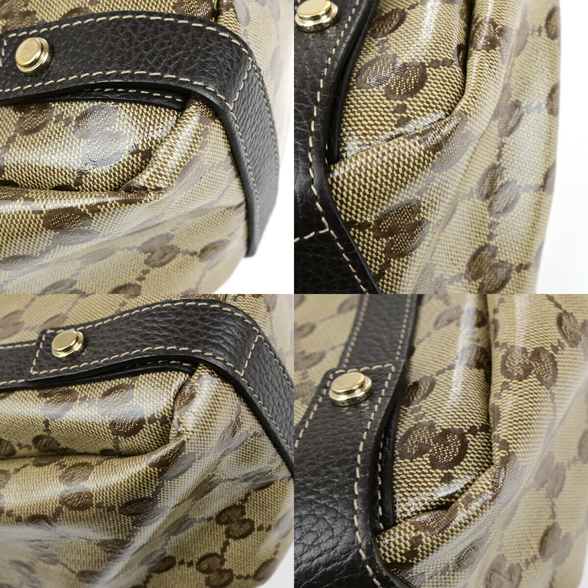 Gucci Pelham Shoulder Bag Coated Canvas Brown Canvas Shoulder Bag Bag ( )