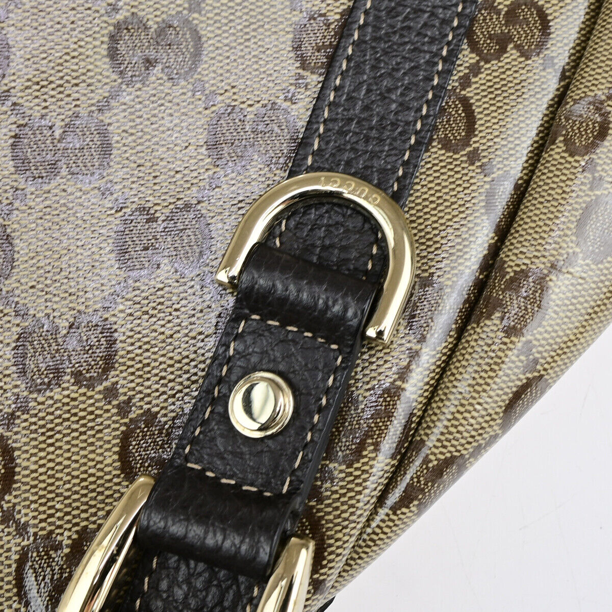 Gucci Pelham Shoulder Bag Coated Canvas Brown Canvas Shoulder Bag Bag ( )