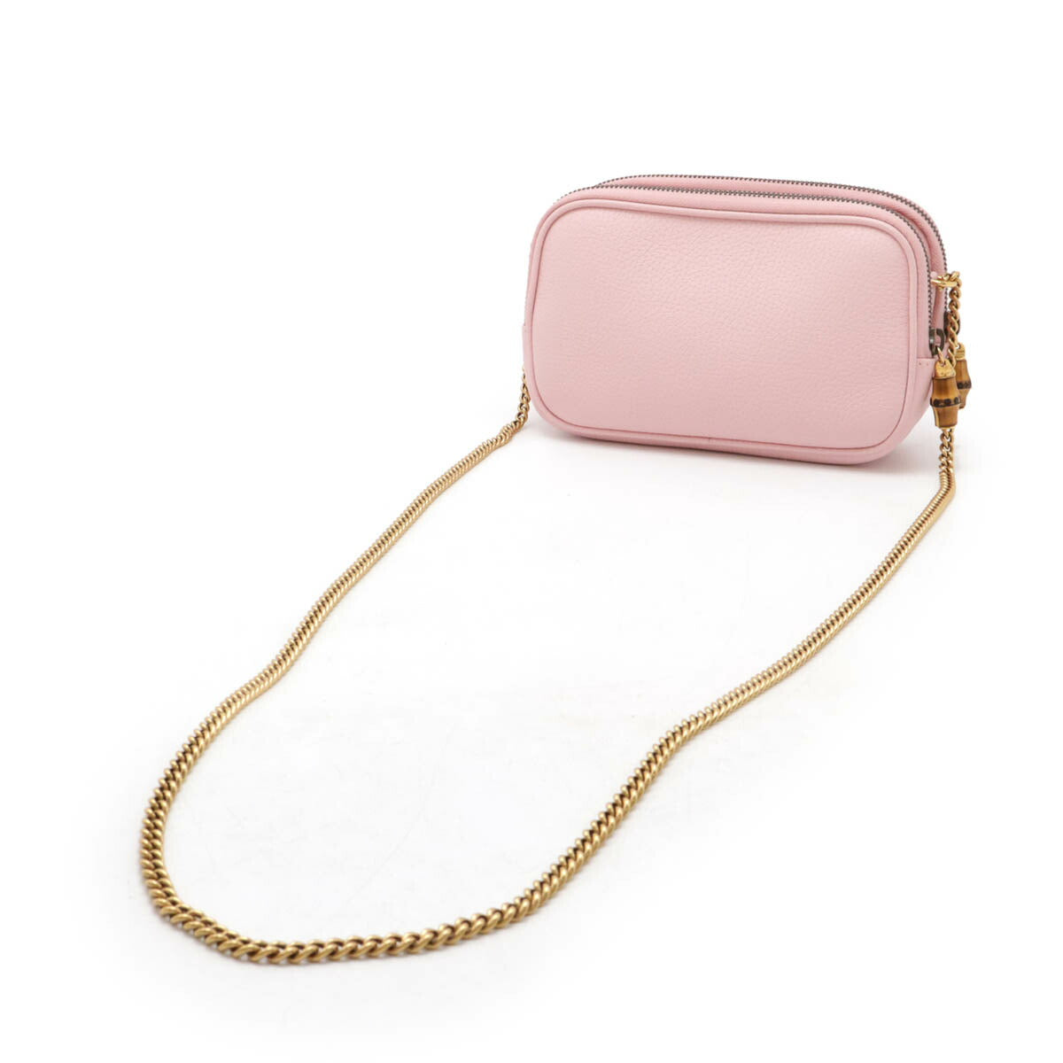 Gucci Leather Bamboo GG Marmont Super Mini Bag 2way Bag 772778