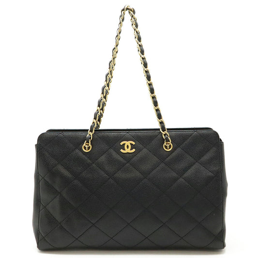Chanel Caviar Skin Matelasse Coco 2way Tote Bag