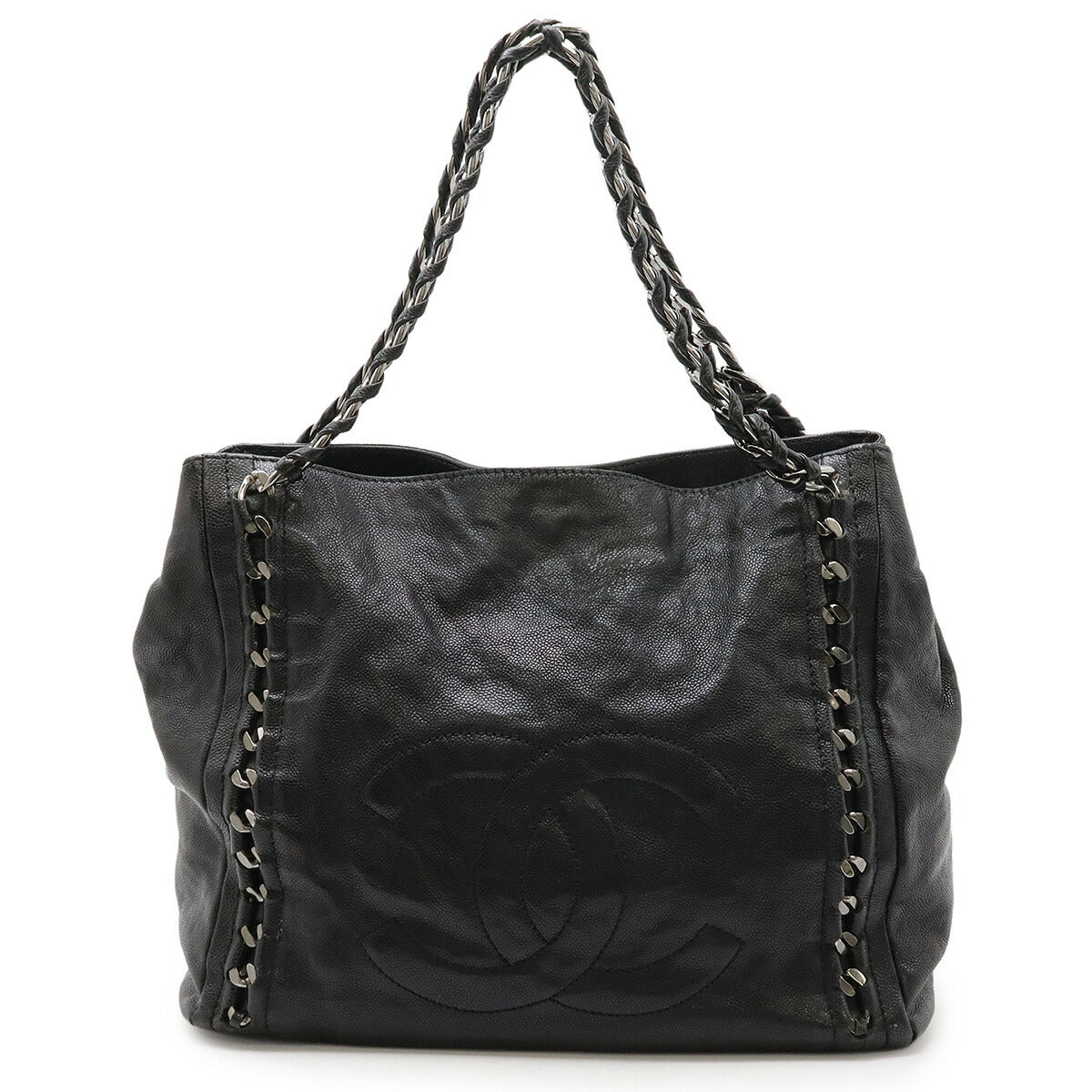 Chanel Line Caviar Leather 2way Tote Bag