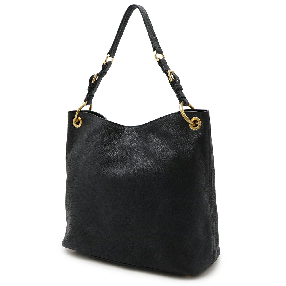 Prada VIT.DAINO Shoulder Bag Leather Black BR4892