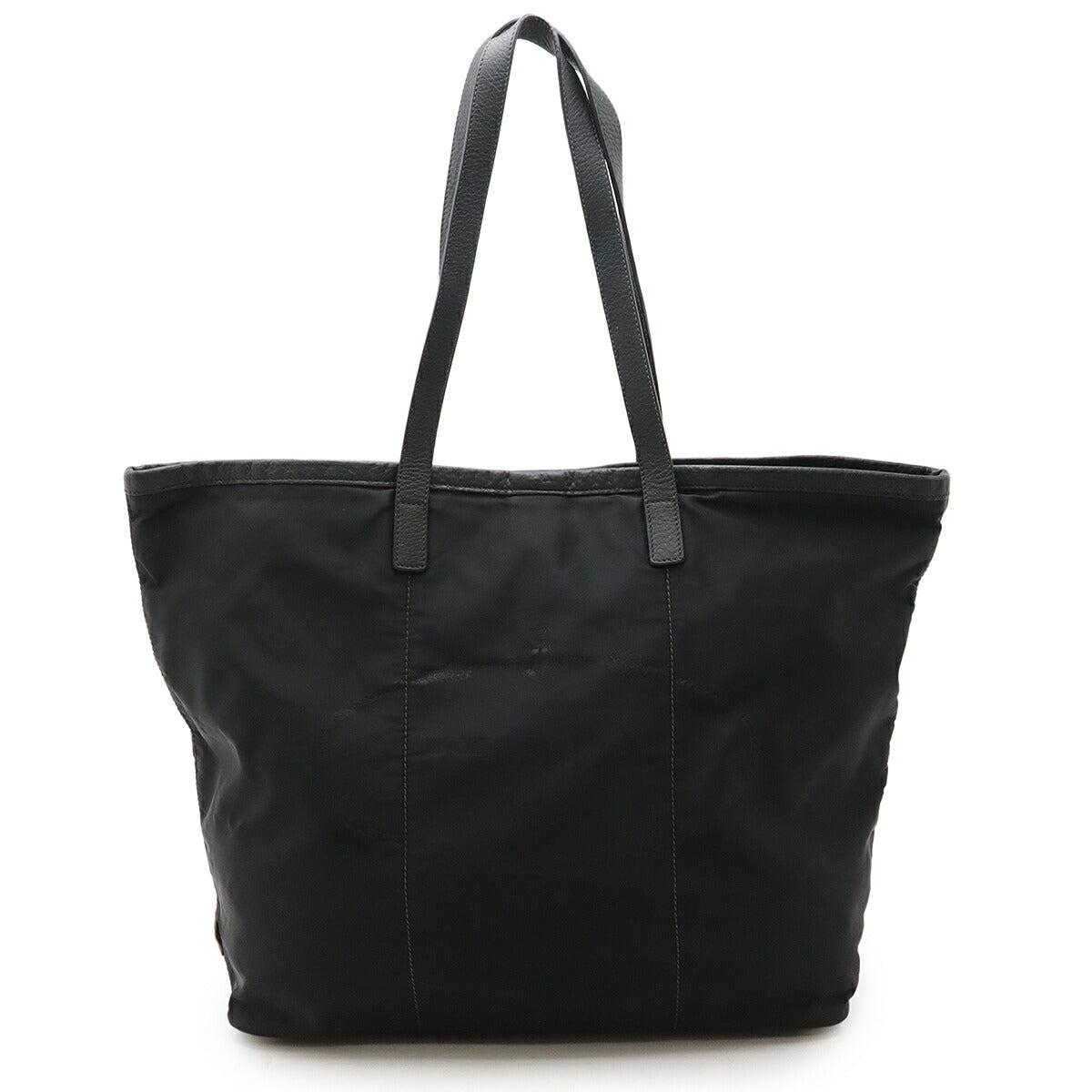 Prada Logo Jacquard Nylon Leather 2way Bag