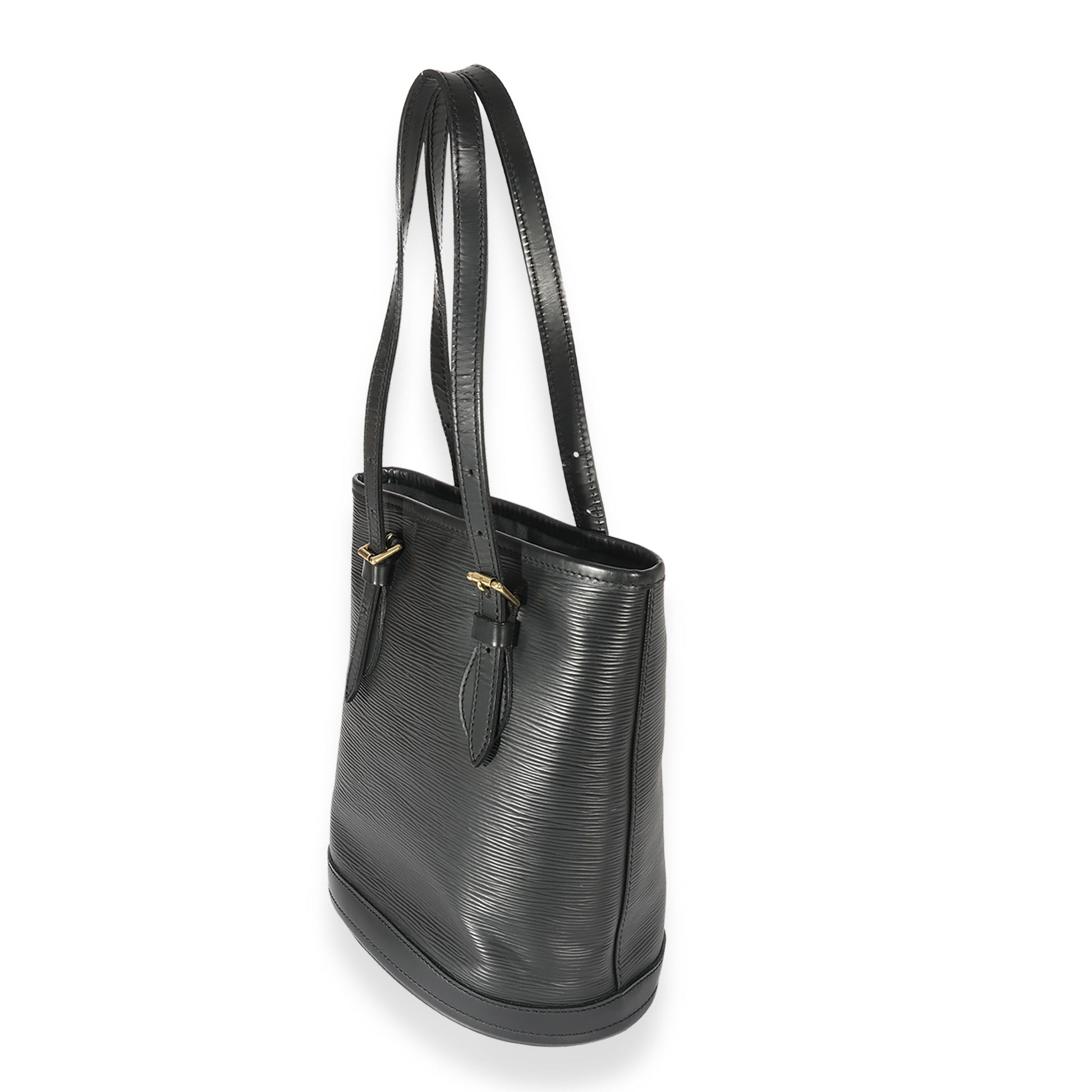 Louis Vuitton Black Epi Leather Petit Bucket Bag