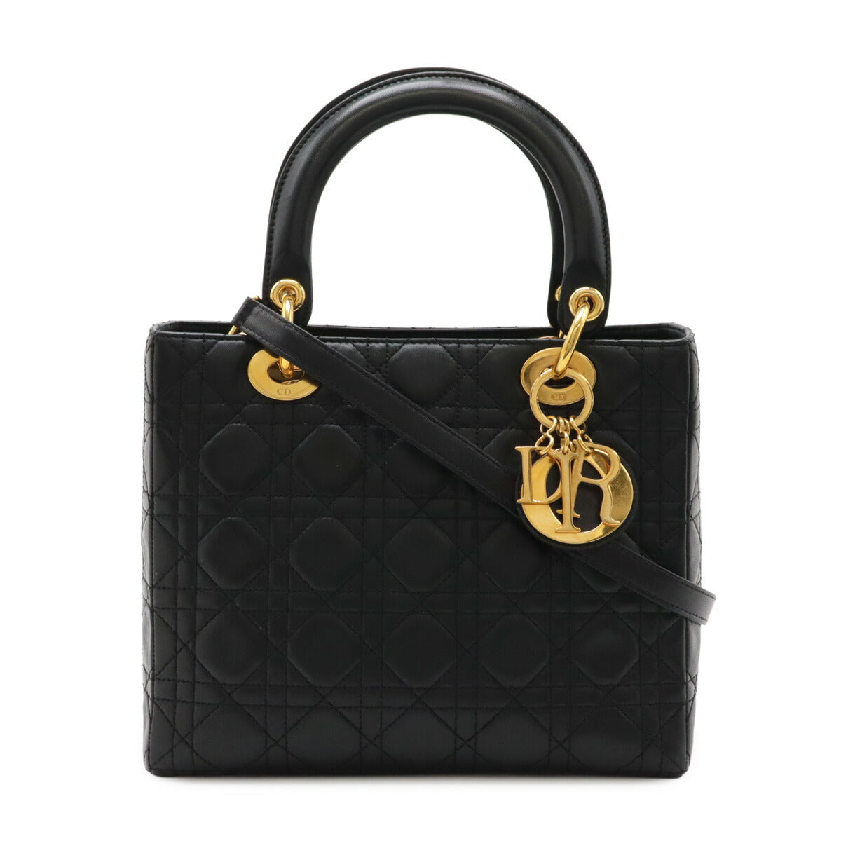 Christian Dior Lady Dior Lambskin 2way bag