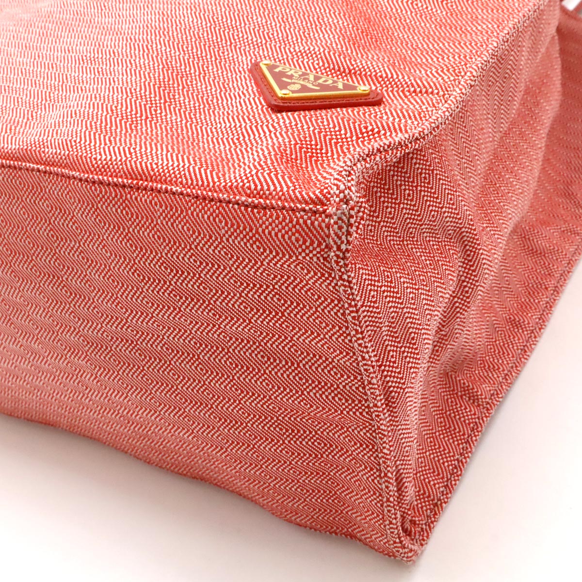 Prada TESSUTO STUOIA Canvas Leather 2way Bag