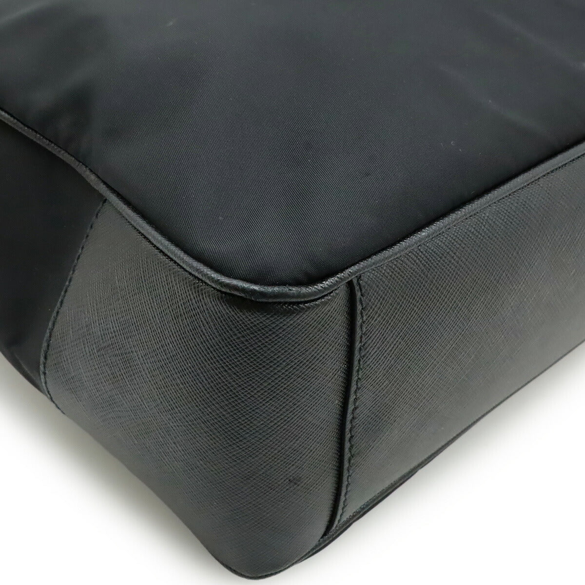 Prada Triangle Logo Nylon Leather 2way Bag