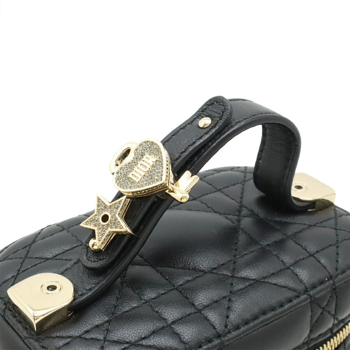 Christian Dior Lady Dior Leather 2way Shoulder Bag