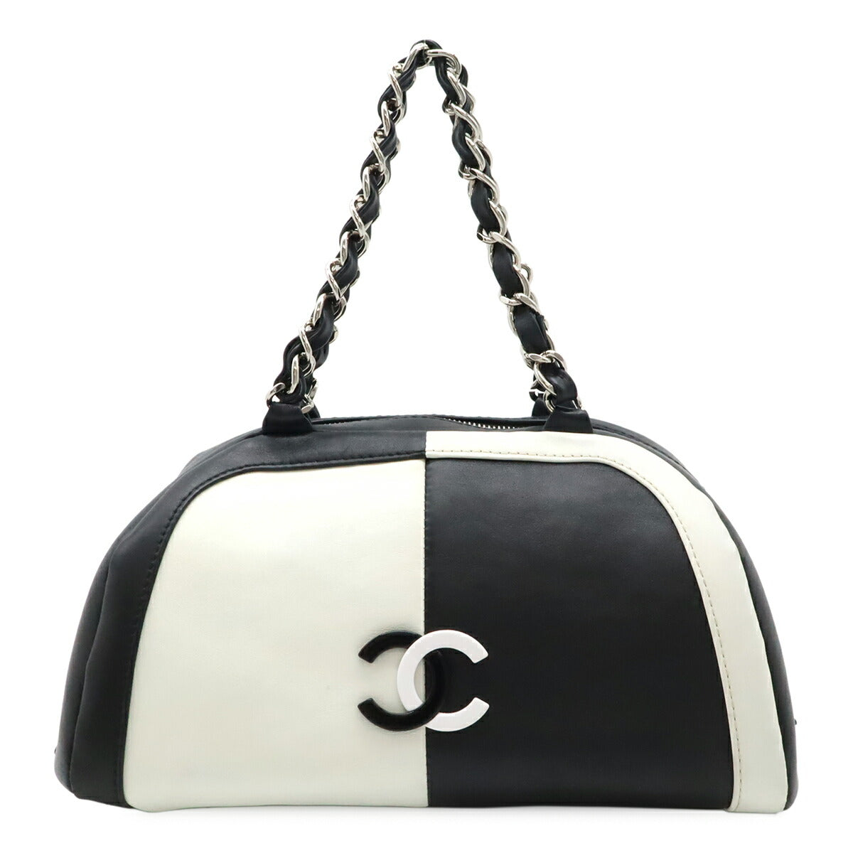 Chanel Coco Mark Leather Handbag