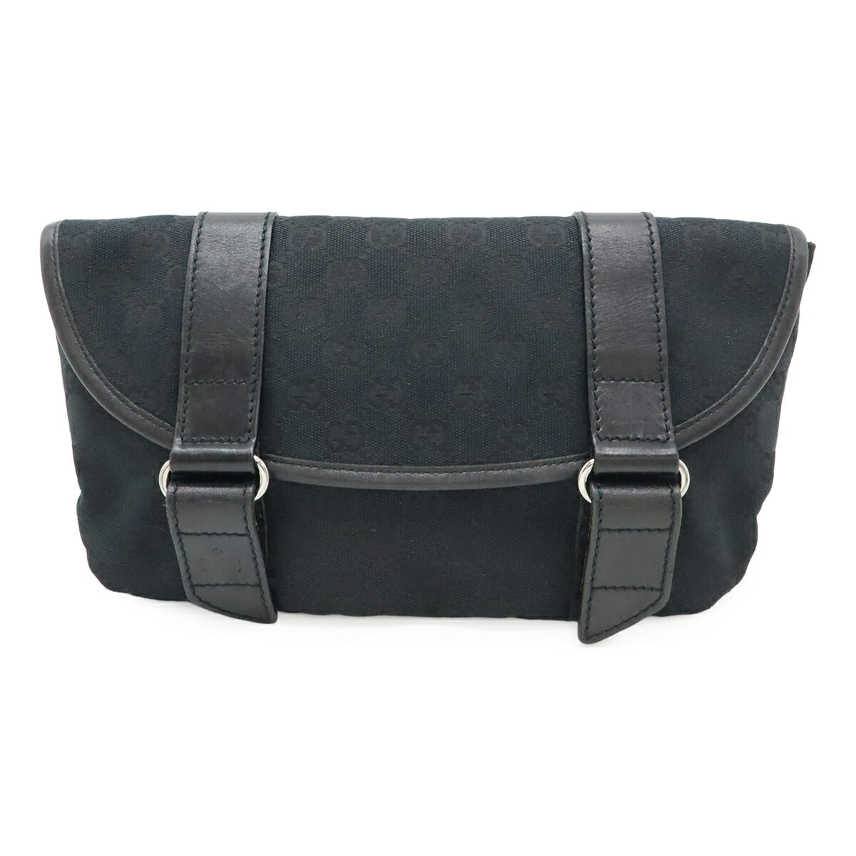 Gucci GG Canvas Leather Waist Bag