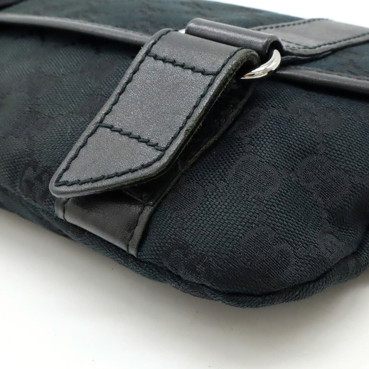Gucci GG Canvas Leather Waist Bag