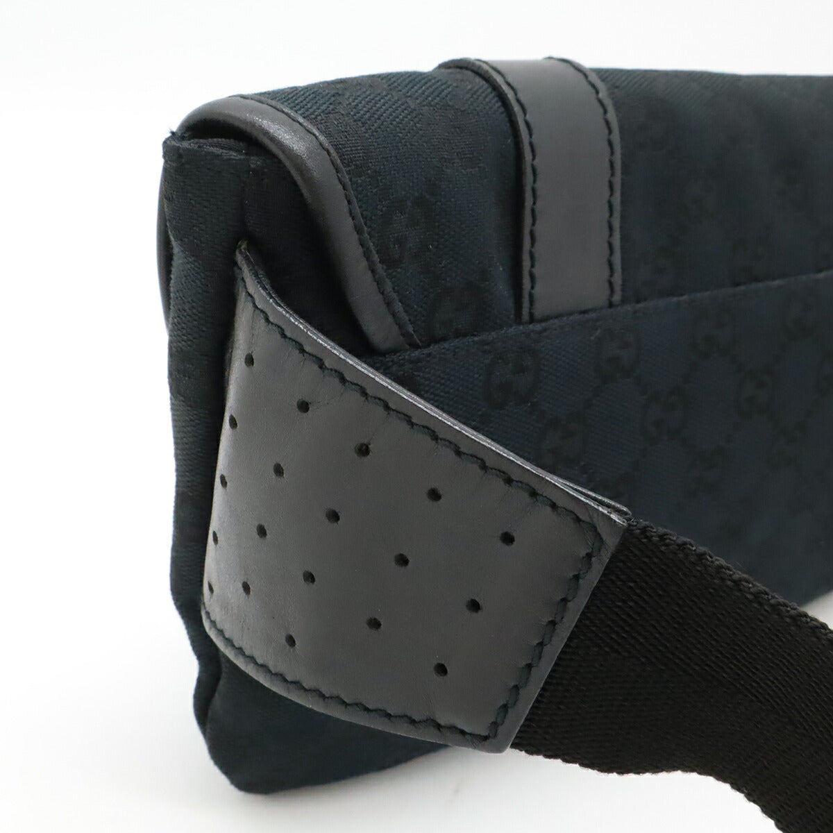 Gucci GG Canvas Leather Waist Bag