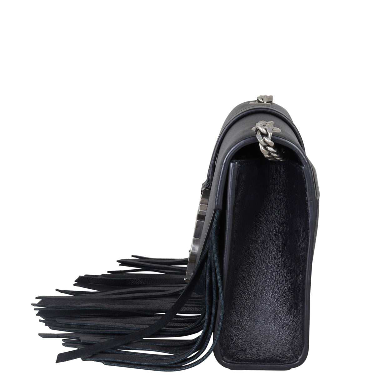 Saint Laurent Monogram Fringe Chain Bag