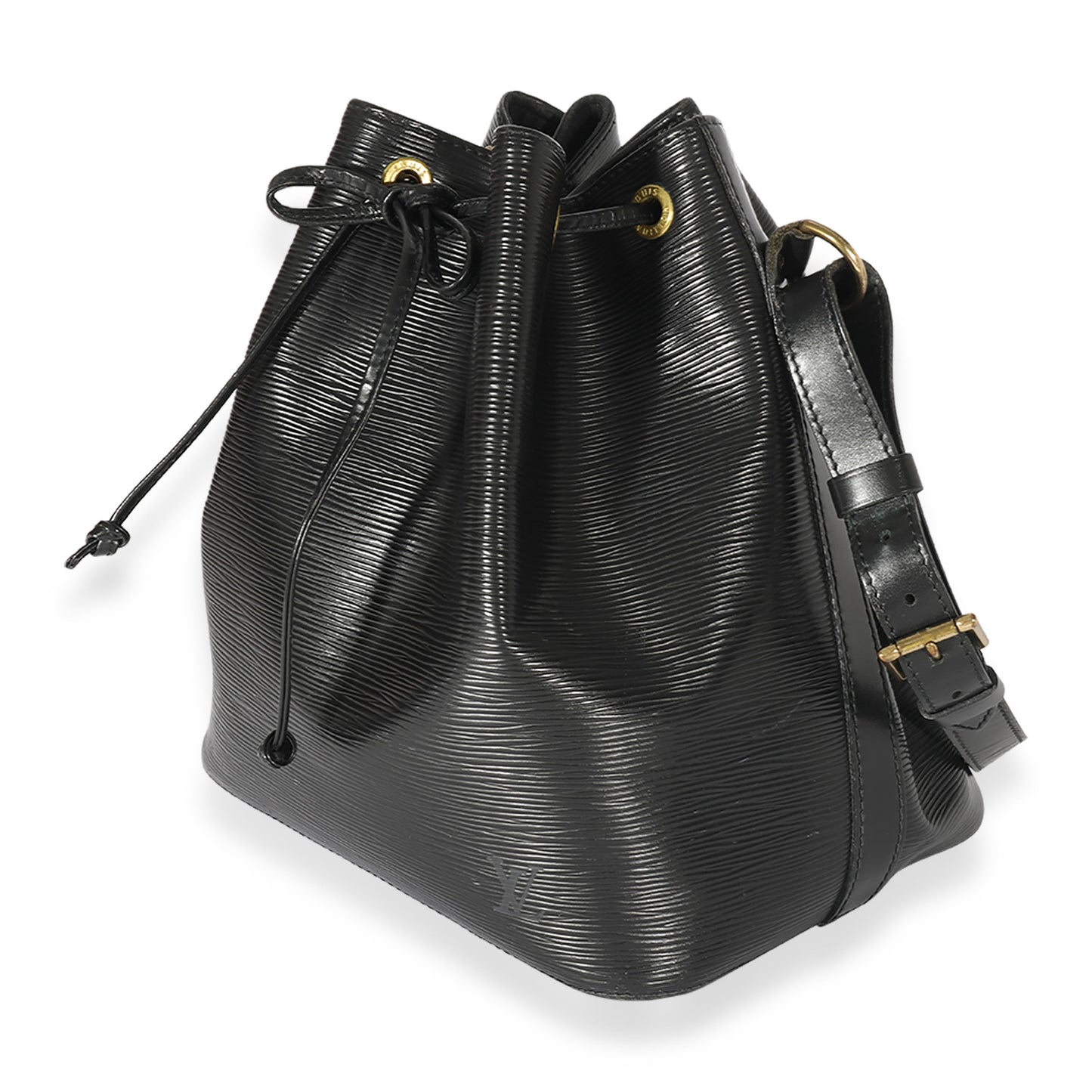 Louis Vuitton  Vintage Black Leather Epi Noe