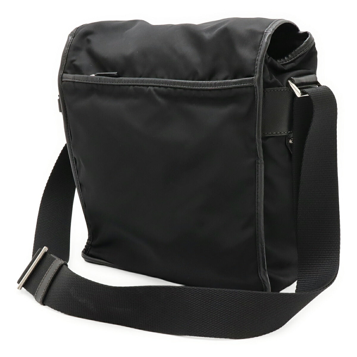 Prada Nylon Leather Messenger Bag
