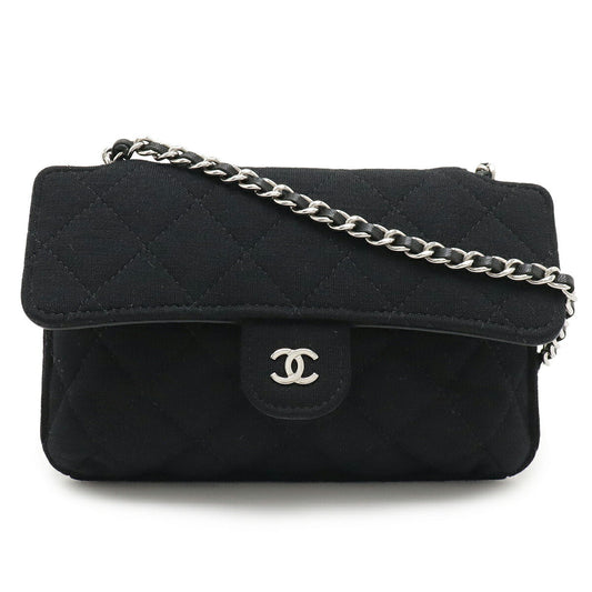 Chanel Matelassé 2way Bag Cotton Jersey Nylon Leather Tote Bag