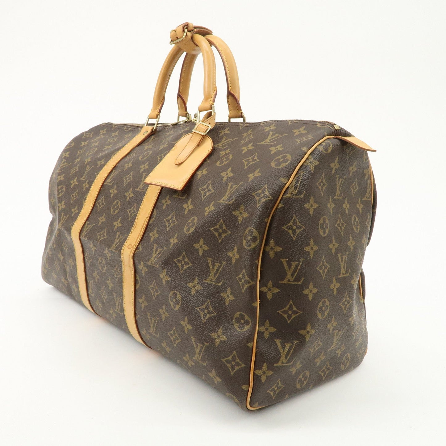 Louis Vuitton Monogram Keep All 50 Bag Boston Bag Brown M41426