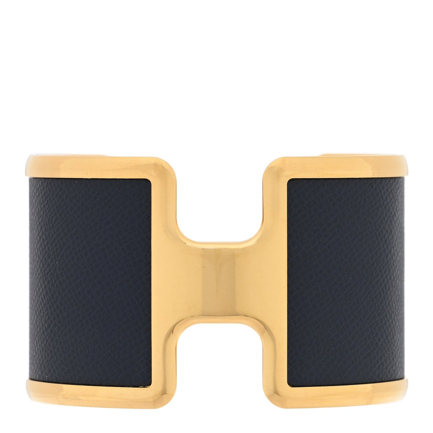 Hermes Epsom Olympe Cuff Bracelet Black