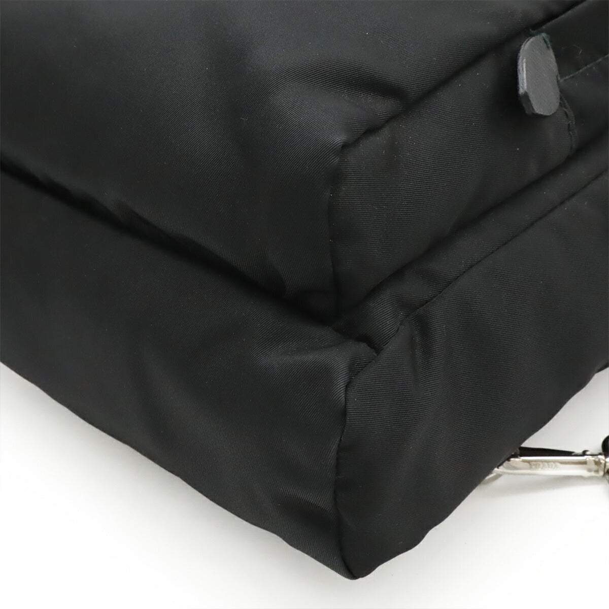 Prada Triangle Logo Nylon Leather Shoulder Bag