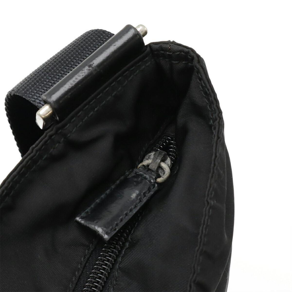 Prada Nylon Leather Shoulder Bag