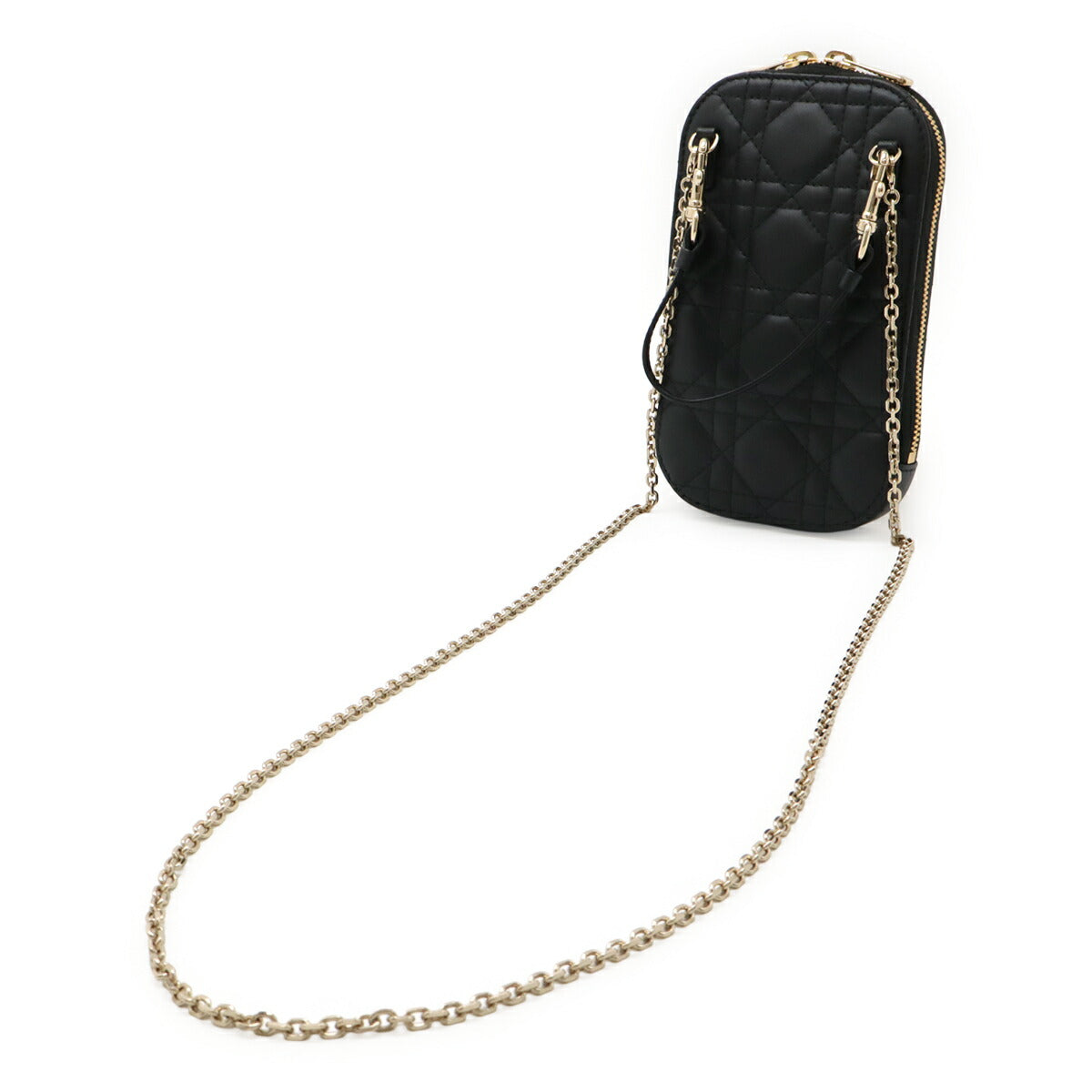 Christian Dior Lady Dior Call'in Dior Leather 2way Phone Holder