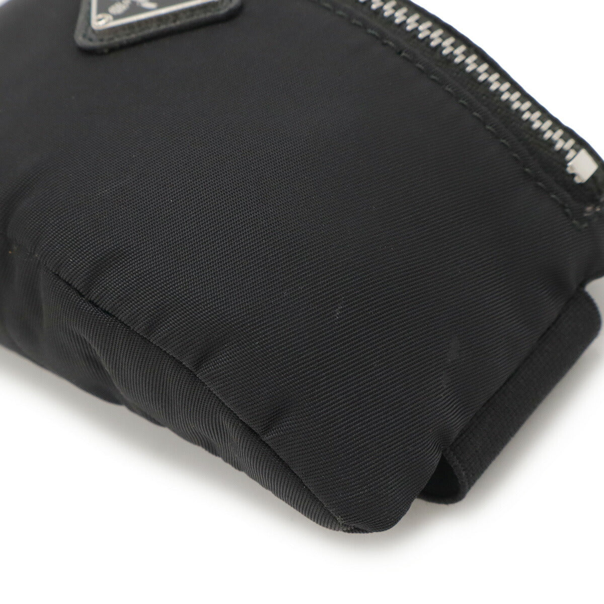 Prada Triangle Logo Nylon Leather Multi Pouch