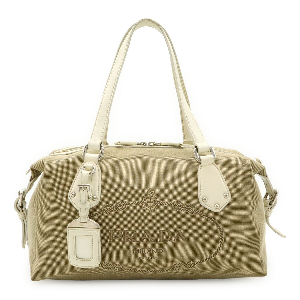 Prada BR3461 Canvas Leather 2way Bag