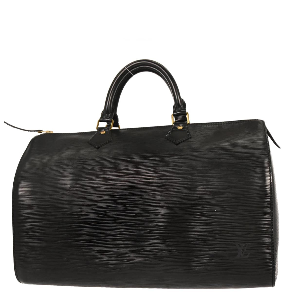 Louis Vuitton 1990 Black Epi 35 Duffle Handbag M42992