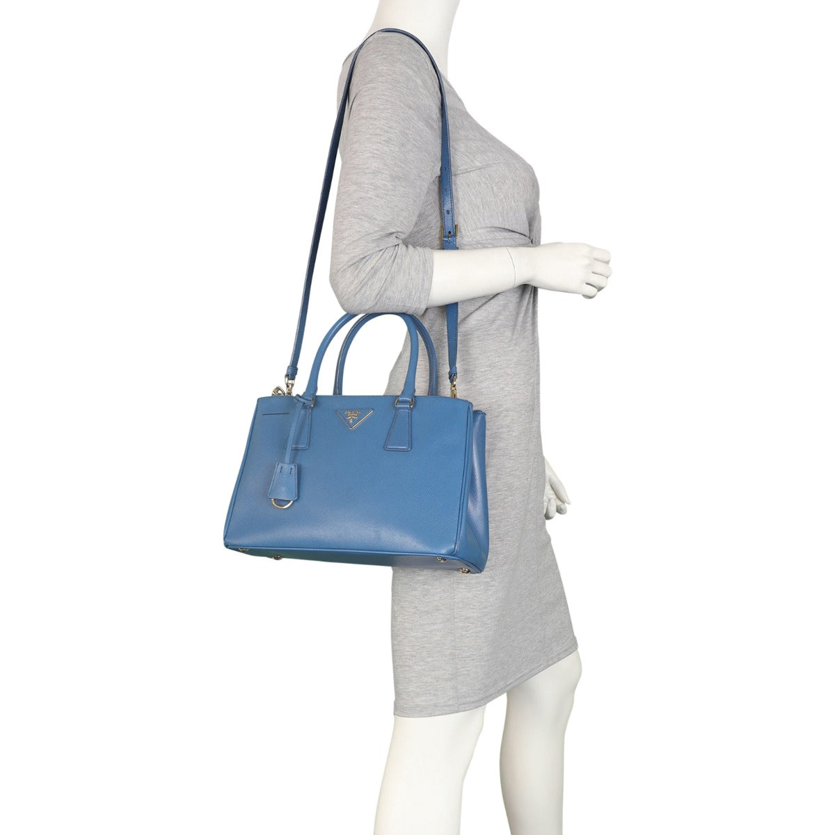Prada Saffiano Lux Galleria Double Zip Tote Medium