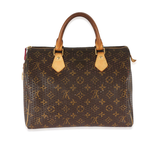 Louis Vuitton  Perforated Fuchsia Monogram Canvas Speedy 30