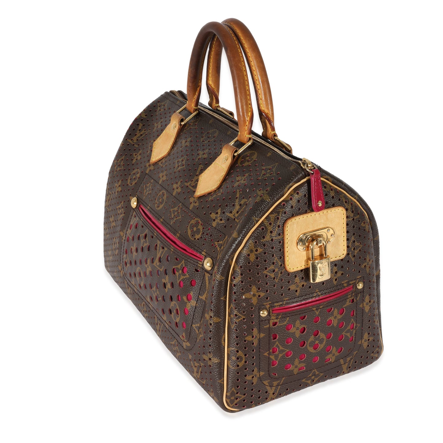 Louis Vuitton  Perforated Fuchsia Monogram Canvas Speedy 30