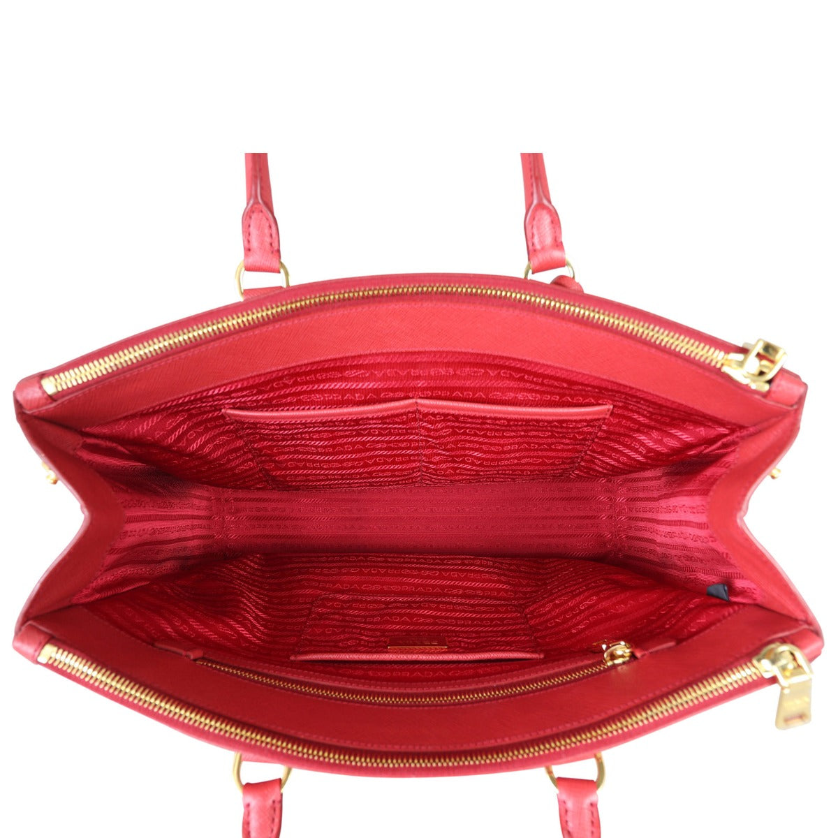 Prada Saffiano Lux Galleria Double Zip Tote Large
