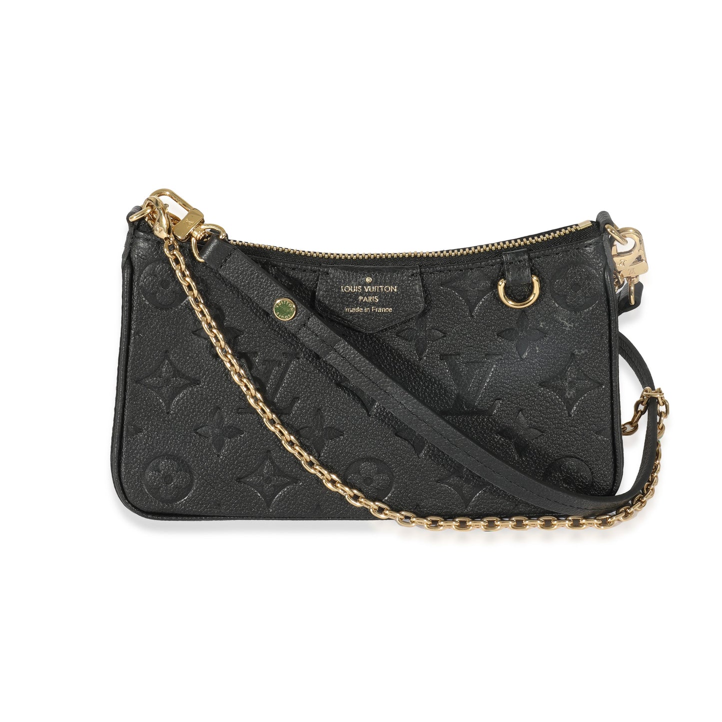 Louis Vuitton  Black Empreinte Easy Pouch On Strap