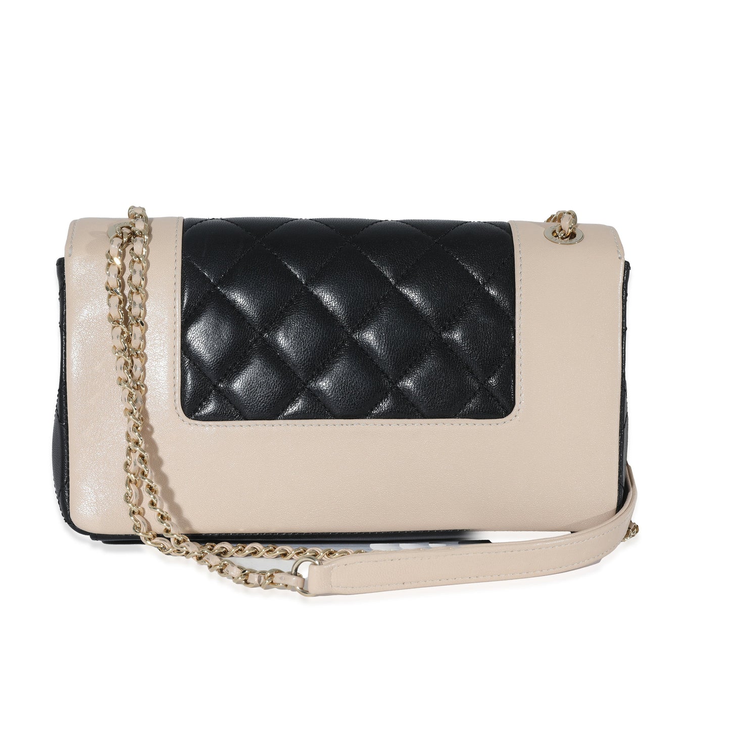 Chanel Bicolor Sheepskin Mademoiselle   Flap Bag