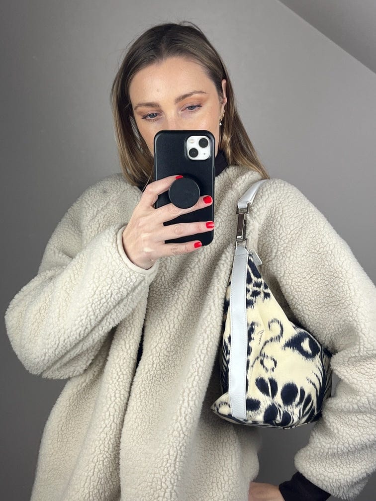 Gucci Leather Canvas Shoulder Bag Style 3