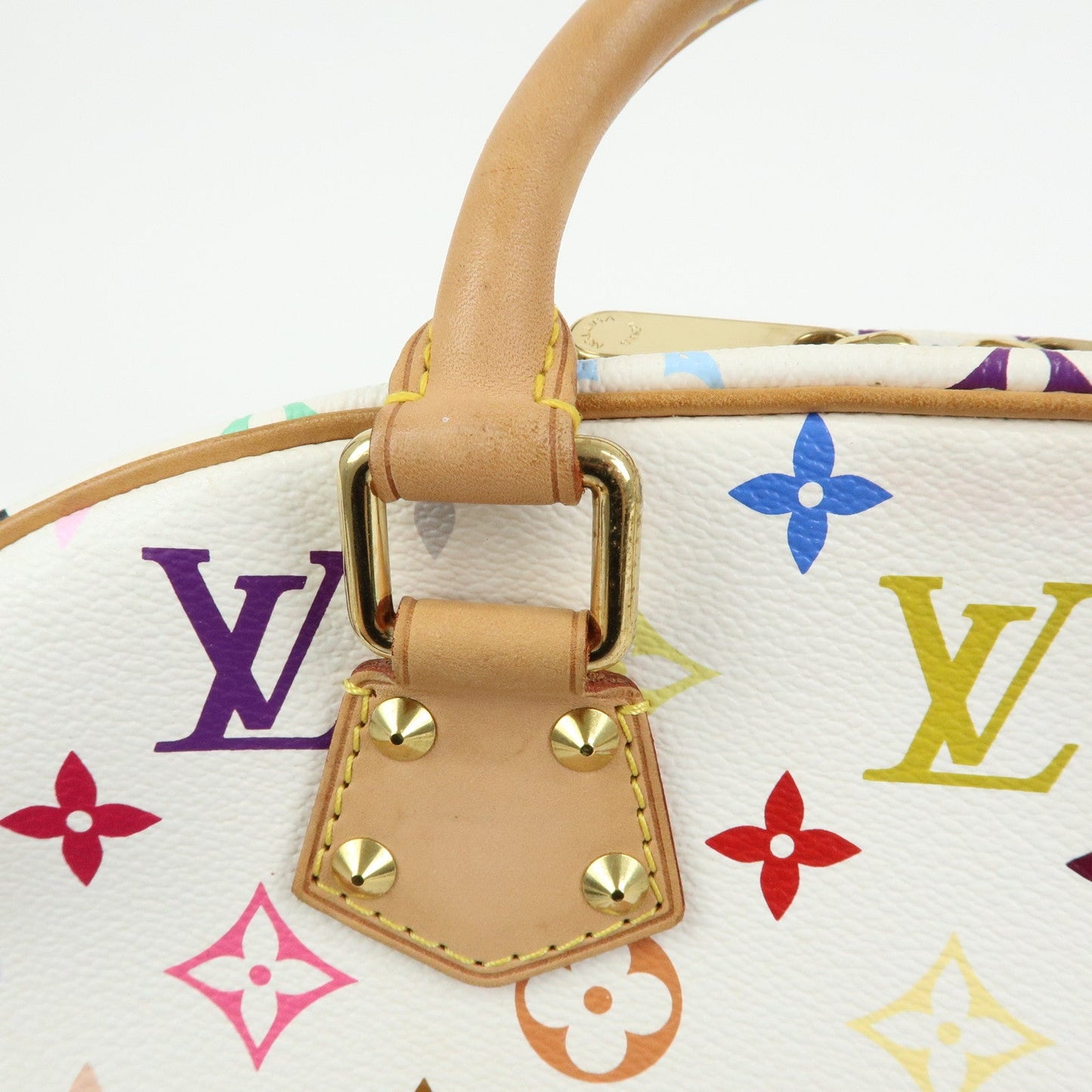 Louis Vuitton Monogram Multicolor Trouville Hand Bag Blanc M92663