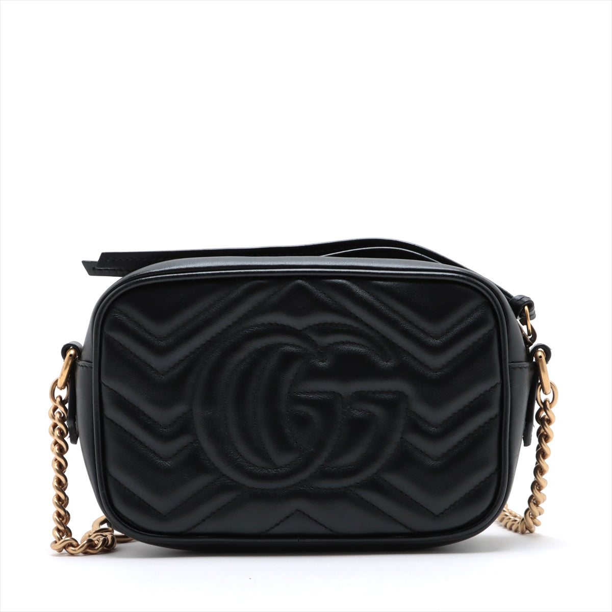 Gucci Black Leather GG Marmont Matelasse Mini Bag [Clearance Sale]