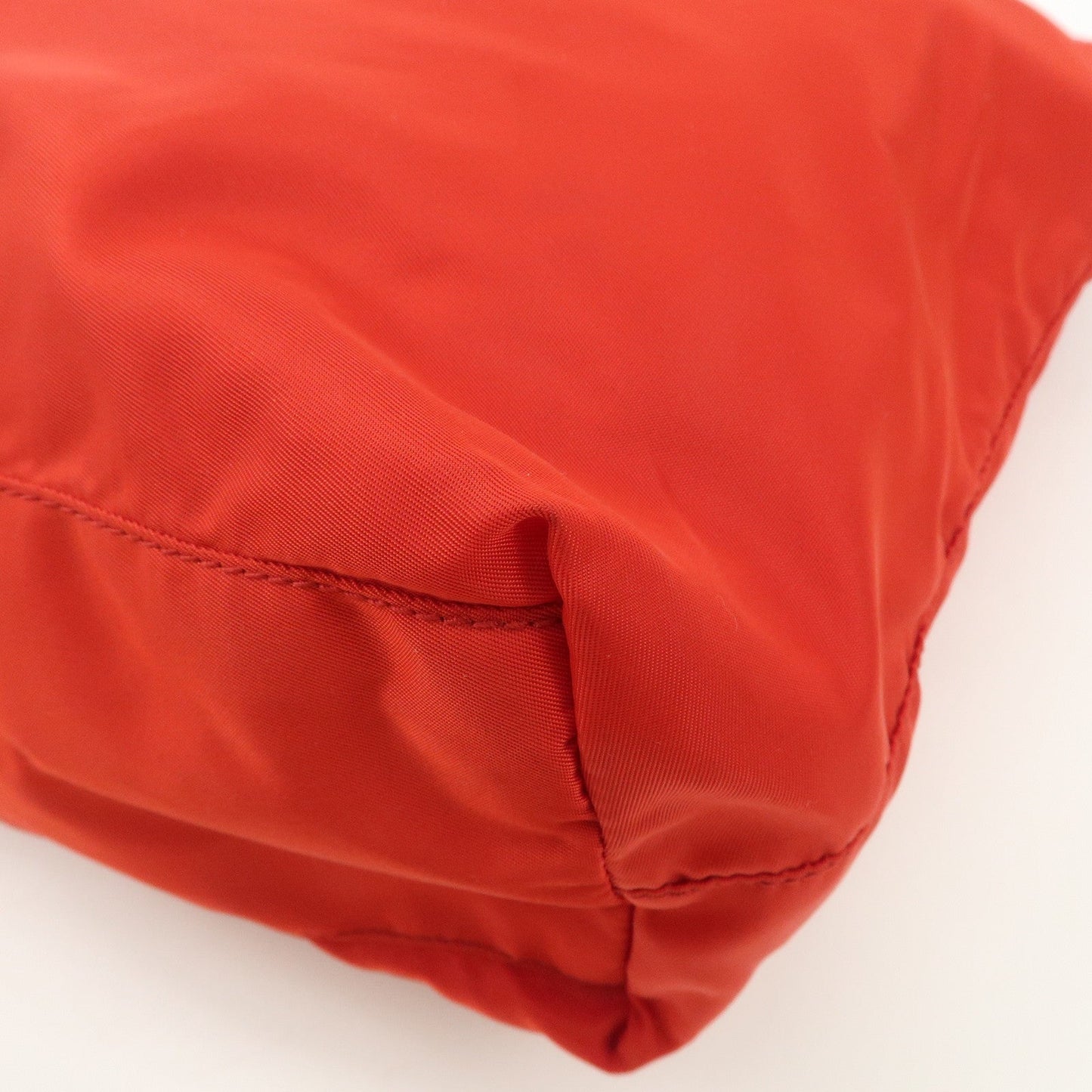 PRADA Nylon Leaather Panda Tote Bag Shoudler Bag Red BR4249