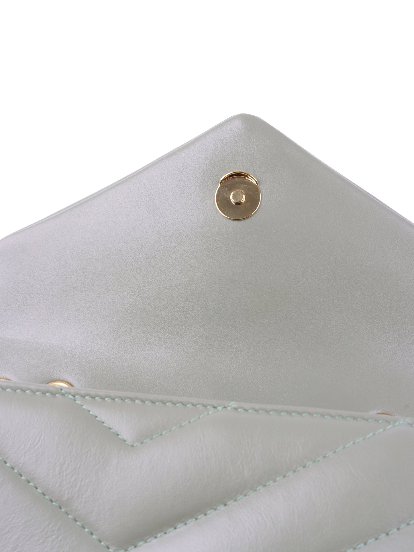 Saint Laurent Light Sage Small Loulou Bag.